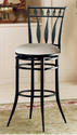 Hudson Swivel Bar Stool (Black Finish)