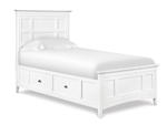 Kenley Panel Storage Bed (White)