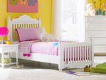 Lauren Post Bed (White Finish)