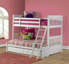 Lauren Twin Over Full Bunk Bed (White Finish)