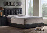 Lusso Bed (Black Faux Leather)