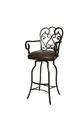Magnolia Swivel Bar Stool (Autumn Rust & Florentine Coffee Finish)