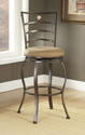Marin Swivel Bar Stool (Brown Powder Finish)