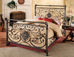 Mercer Bed (Antique Brown Finish)