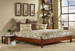Murray Platform Bed (Mahogany Finish)