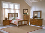 Outback Slat Bedroom Set (Distressed Chestnut Finish)