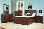 Pepper Creek Panel Storage Bedroom Set (Dark Birch)