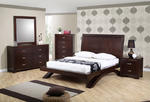 Raven Bedroom Set (Dark Cherry Finish)