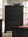 Reflections Five Drawer Chest (Ebony Finish)