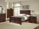 Reflections Mansion Panel Bed (Dark Cherry Finish)