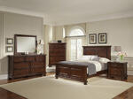 Reflections Mansion Panel Bedroom Set (Dark Cherry Finish)
