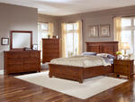 Reflections Mansion Panel Storage Bedroom Set (Medium Cherry Finish)