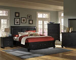 Reflections Sleigh Storage Bed (Ebony Finish)