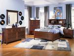 Riley Bookcase Storage Bed (Cherry)