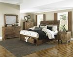 River Ridge Island Storage Bedroom Set (Distressed Natural)