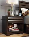 Sable Nightstand (Sable & Dark Brown)