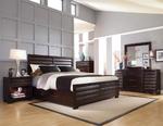 Sable Storage Bedroom Set (Sable & Dark Brown)