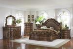 San Mateo Bedroom Set (Pecan & Medium Brown)