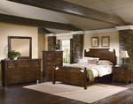 Timber Mill Broomhandle Bedroom Set (Pine Finish)
