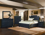 Timber Mill Broomhandle Storage Bedroom Set (Charcoal Finish)