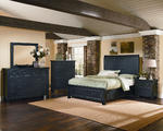 Timber Mill Storage Bedroom Set (Charcoal Finish)
