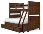 Twilight Bunk Bed - Twin Over Full (Chestnut)