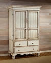 Wilshire Armoire (Antique White Finish)