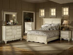 Wilshire Panel Bedroom Set (Antique White Finish)