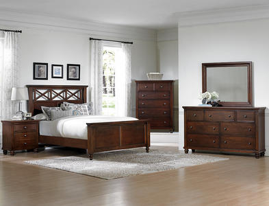 bedroom set cherry
 on Ellington Garden Bedroom Set (Cherry Finish) : Decor South