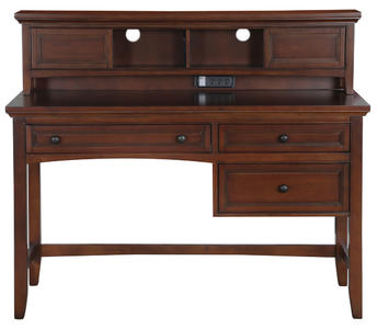 Riley Desk with Hutch (Cherry)