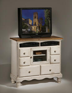 Wilshire TV Chest (Antique White Finish) - [1172-790]