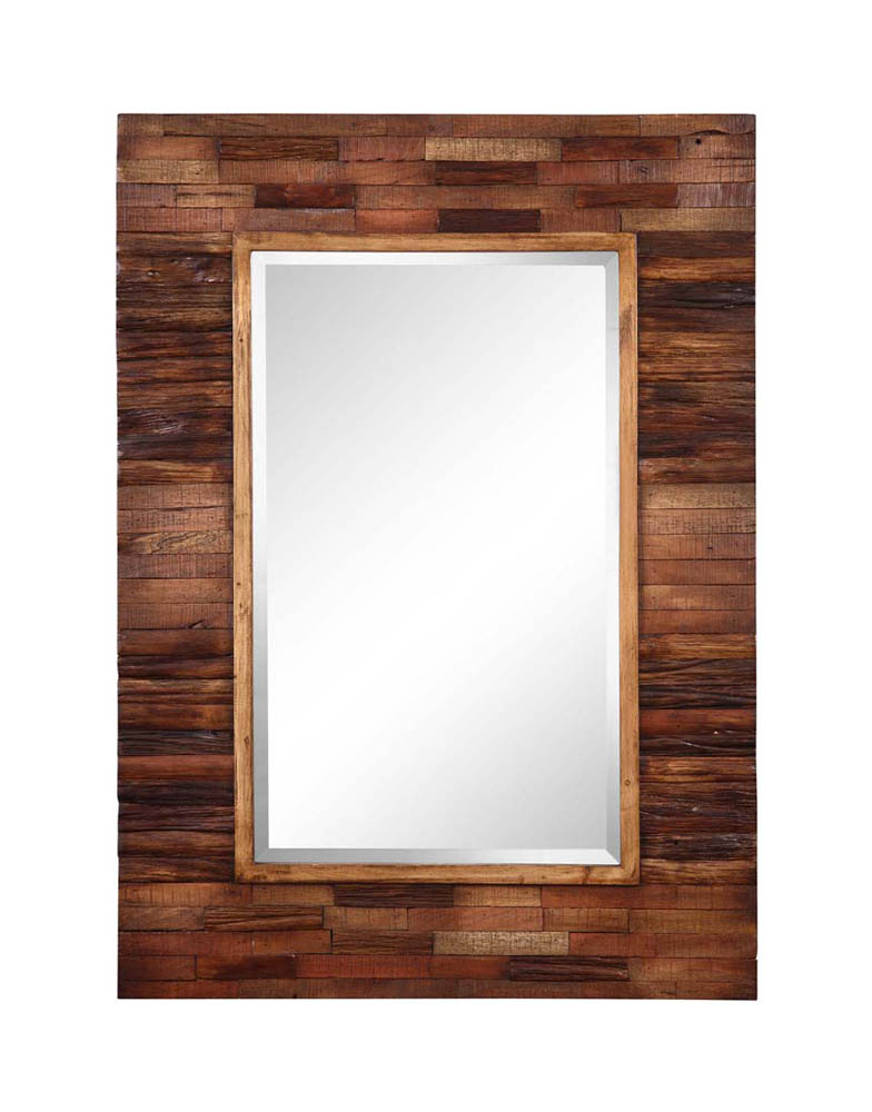 Blakely Mirror  Dark  Natural Wood  30 x 42 4888 