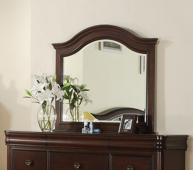 Cameron Dresser Mirror Dark Cherry Finish Cm750mr Decor South