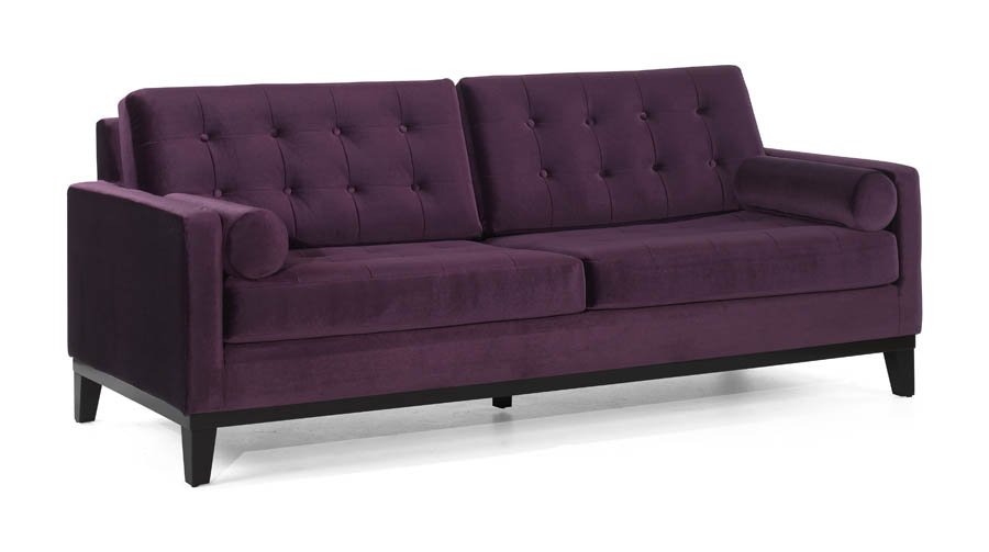 Centennial Sofa Purple Velvet Fabric Lc7253pu Decor South