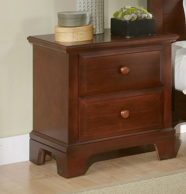 Hamilton Franklin Two Drawer Night Stand Cherry Finish  [BB5226] : Decor South