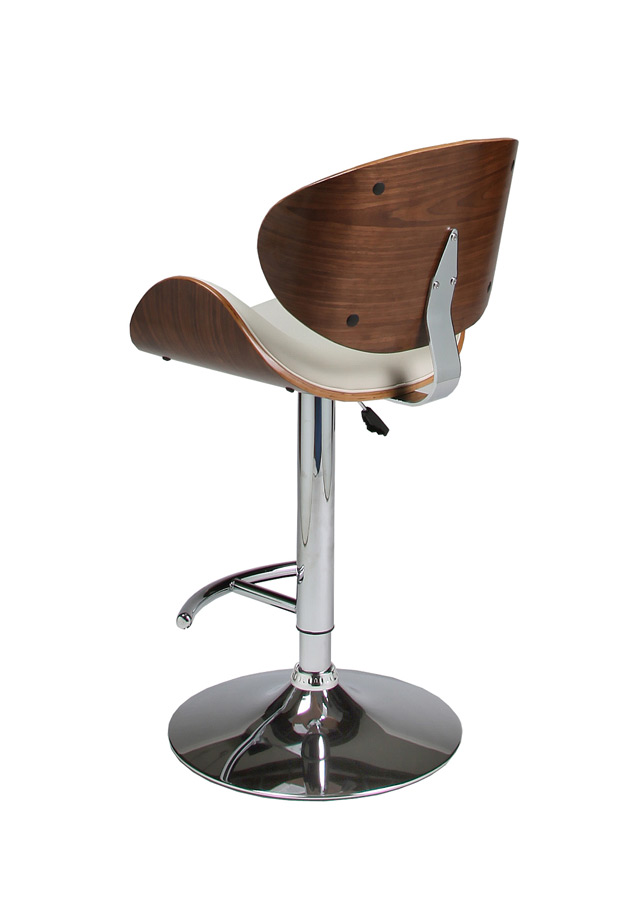 Jordana Hydraulic Lift Bar Stool Chrome Walnut Ivory Finish Jordana Hydraulic Lift Bar Stool Chrome Walnut Ivory Finish Jr 219 Ch Wa 978