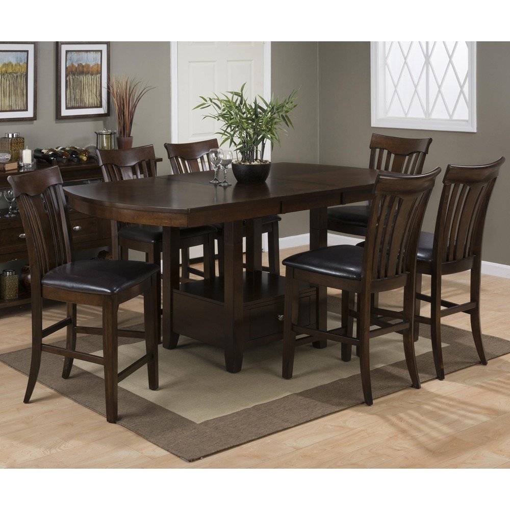 Mirandela Birch Counter Height 7 Piece Dining Set 836 78b 836 78t 6x836 Bs947kd Decor South