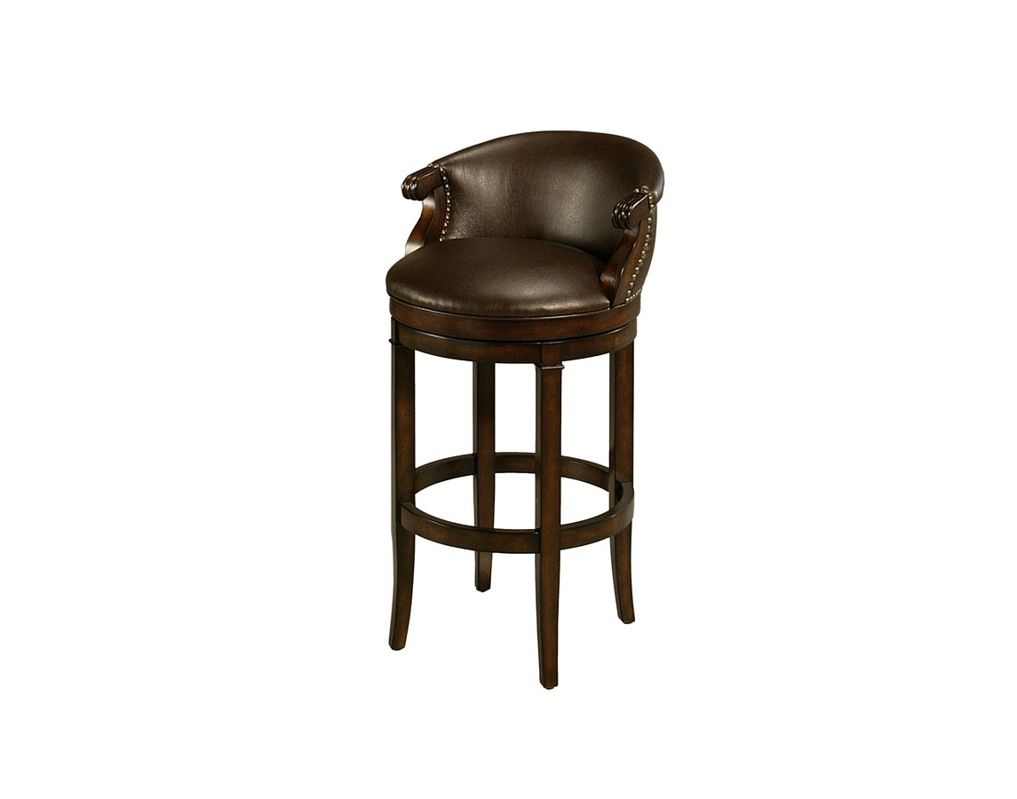 princetown swivel counter stool distressed cherry leather ridge 1