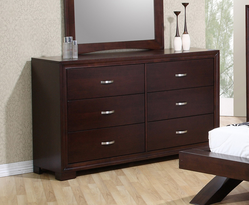 Raven Bedroom Set Dark Cherry Finish Rv100qb Decor South