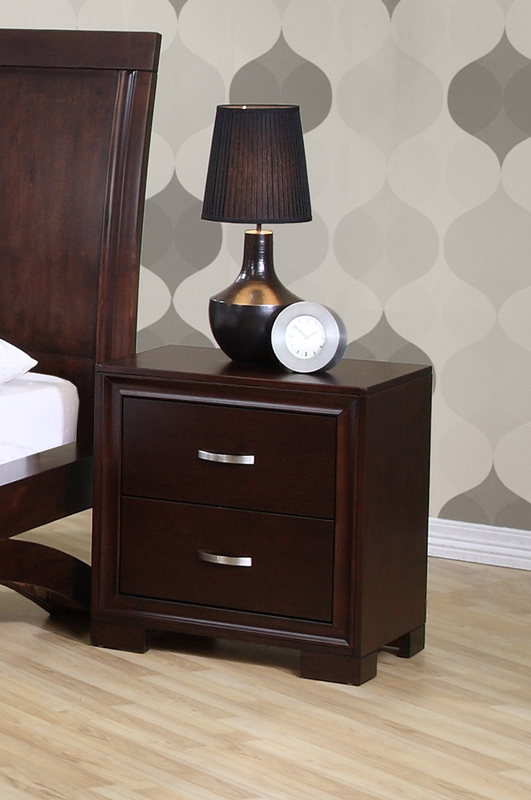 Raven Nightstand Dark Cherry Finish Rv255ns Decor South
