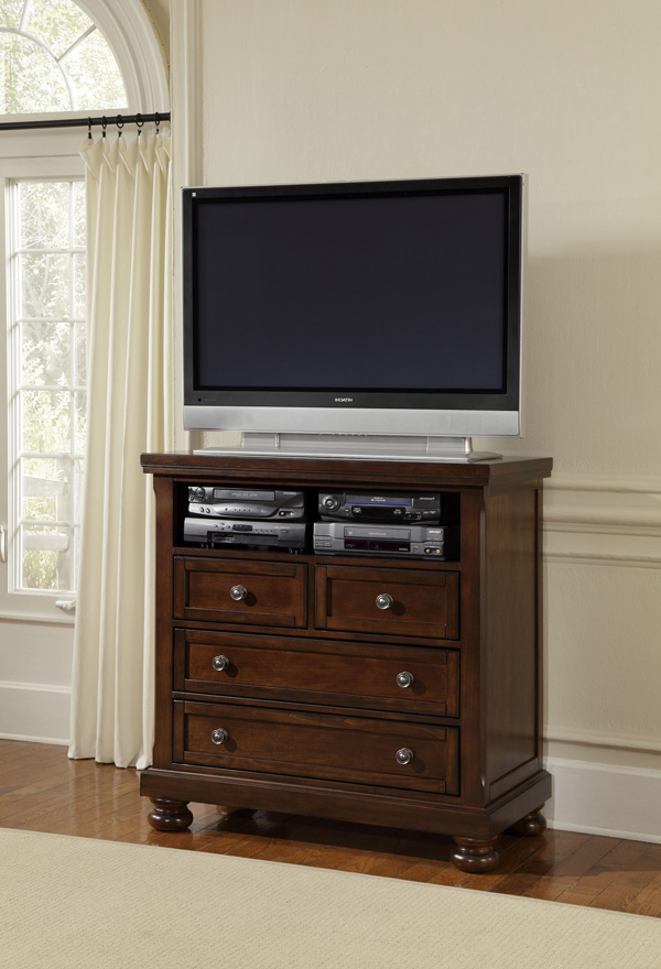 Reflections Entertainment Center Dark Cherry Finish Decor South Reflections Entertainment Center Dark Cherry Finish