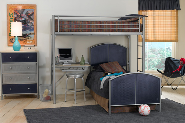 bunk bed with study