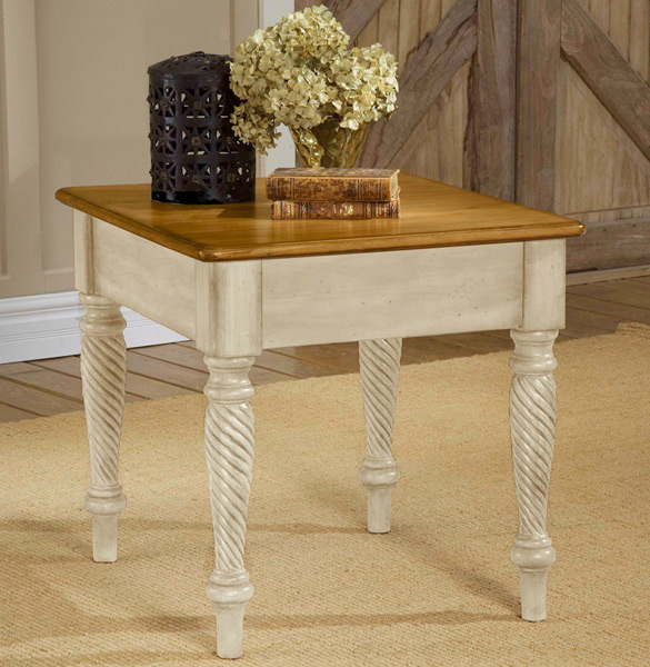 Wilshire End Table Antique White Finish 4508 882 Decor South Wilshire End Table Antique White Finish 4508 882
