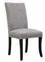 Accent Nail Side Chair - Set Of 2 (Dark Gray)