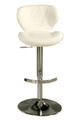 Aegean Coast Hydraulic Bar Stool (Chrome & Ivory Finish)