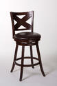 Ashbrook Swivel Counter Stool (Cherry & Brown Finish)