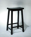 Bar Stool (Antique Black with Sand Through Terra Cotta)