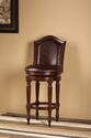 Barcelona Swivel Bar Stool (Brown Cherry Finish)
