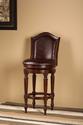 Barcelona Swivel Counter Stool (Brown Cherry Finish)