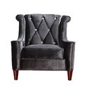 Barrister Chair (Black Velvet & Crystal) - [LC8441BLACK] 1